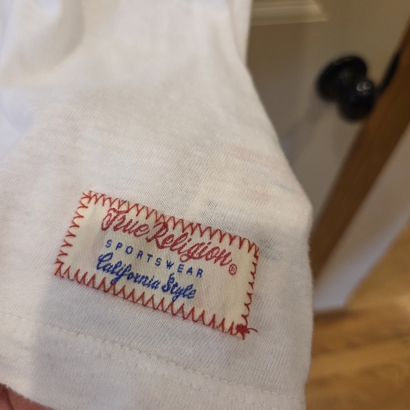 True Religion Brand Jeans Wolf Face Shirt Mens Large Vintage Rebel 1971 - Picture 3 of 12